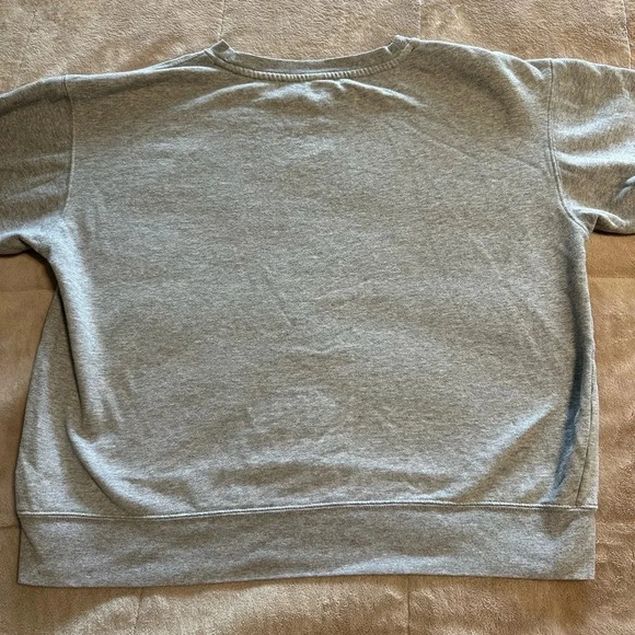 Calvin Klein Performance Cropped Crewneck Size Large Gray Athletic Sporty - Picture 3 of 6